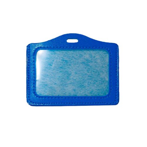 Horizontal-PVC-ID-Card-Holder-Blue