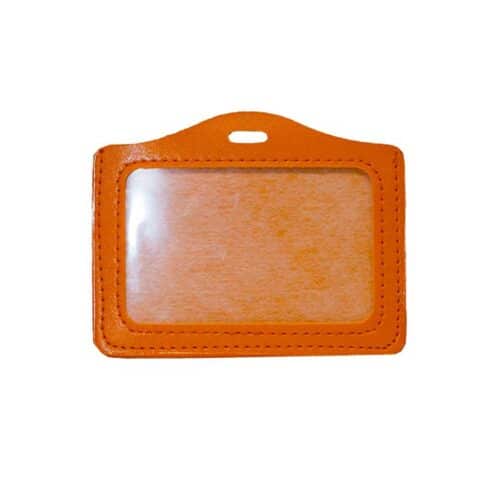 Horizontal-PVC-ID-Card-Holder-Orange